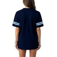 thumbnail image 4 of longantii Oversized Jersey Shirts for Women Short Sleeve V Neck Tshirt Solid Color Football Jerseys Casual Y2k Streetwear Tee Tops Loose Practice Sports Uniforms Navy M, 4 of 7