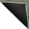 thumbnail image 4 of HomeRoots 586281 10 x 14 ft. Floral Washable Indoor & Outdoor Rectangle Area Rug, Khaki, Beige & Gray, 4 of 5