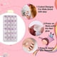 thumbnail image 3 of 1 juego de uñas postizas para niños - 24 piezas estilo adhesivo degradado azul cebolla rosa para niños, 3 of 5