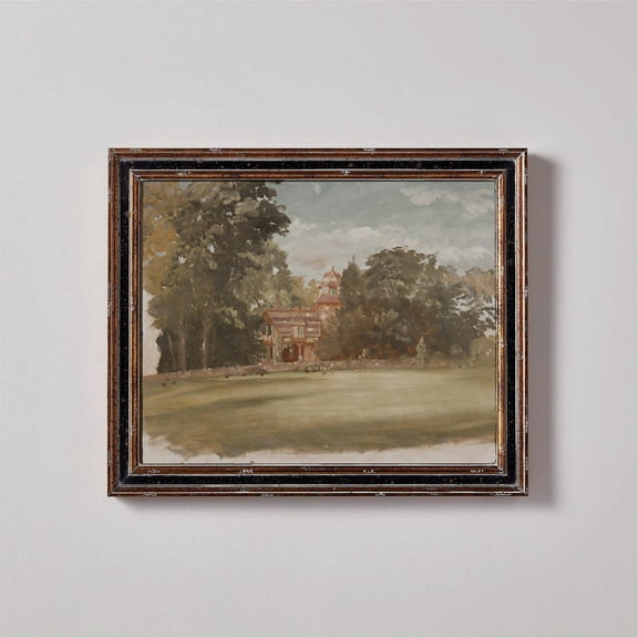 Above Bed Decor Vintage Landscape Print, Cottage Core Decor Preppy Wall Art, Printed And Shipped Poster Decor, Unframed Poster Size 8x12