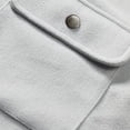 thumbnail image 6 of Donemore Men's Solid Color Lapel Button-Up Double Pocket Shirt Long Sleeve Work Jacket Casual Commute Stylish Versatile Men's Wear, 6 of 7
