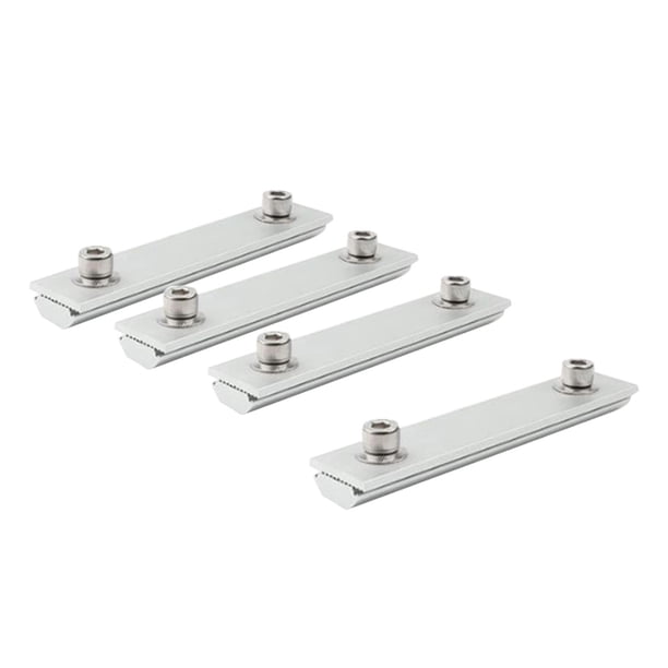 Conectores de riel para paneles solares, set de 4 piezas para techos metálicos