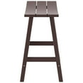 thumbnail image 4 of GARDEN 24" Inches Adirondack Plastic Outdoor Bar Stools for Patio, Dark Brown, 4 of 6