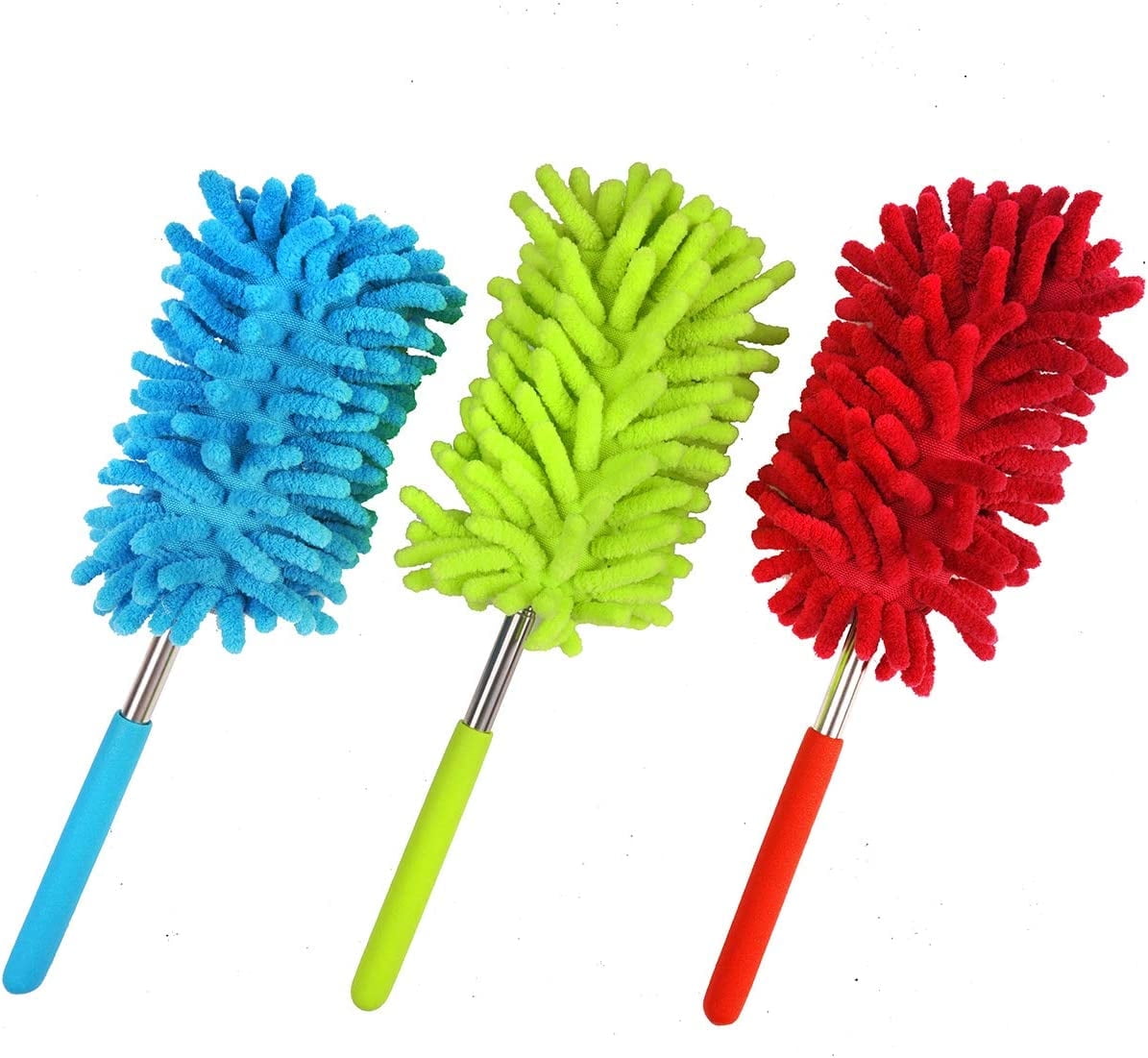 Microfiber Feather Duster - Washable, Bendable For Car Interior & Home Cleaning
