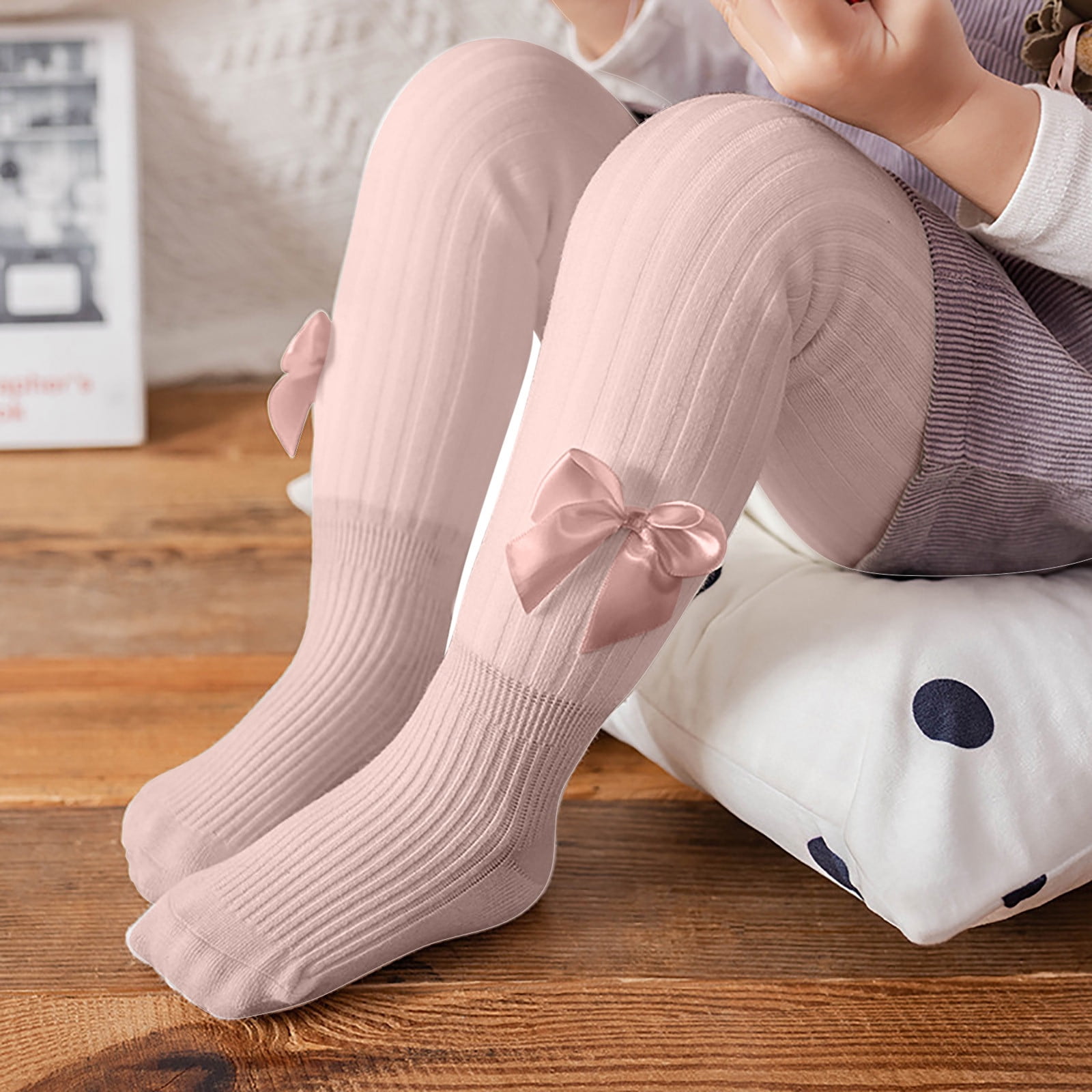 Infant Soft Tights Toddler Seamless Leggings Tights for Baby Girls