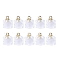 thumbnail image 2 of 10pcs Colgantes Cristales Accesorios de Manualidades para Fabricación de Joyas Horquillas Adorno de Ropas Blanco Yinane Colgante de cristal poligonal de la bola, 2 of 8