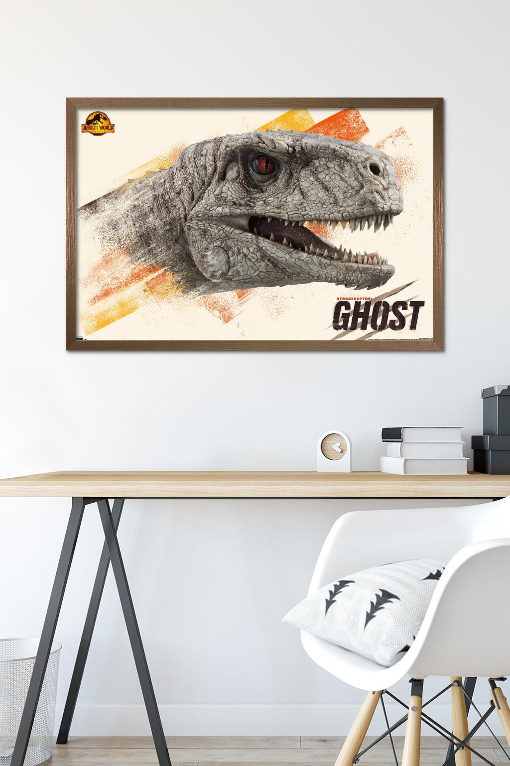 Jurassic World: Dominion - Ghost Wall Poster, 22.375" x 34" Framed