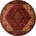 thumbnail image 1 of Ahgly Company Indoor Round Persian Orange Traditional Area Rugs, 6' Round, 1 of 1