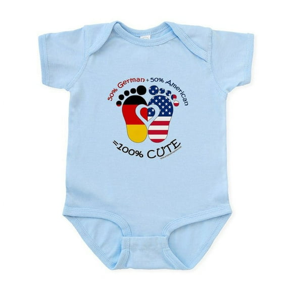 CafePress - German American Baby Body Suit - Baby Light Bodysuit, Size Newborn - 24 Months