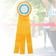 thumbnail image 3 of Generous Ribbon Rosette Badge Pin Winners Medal Class Trophy AwardYellow, 3 of 9