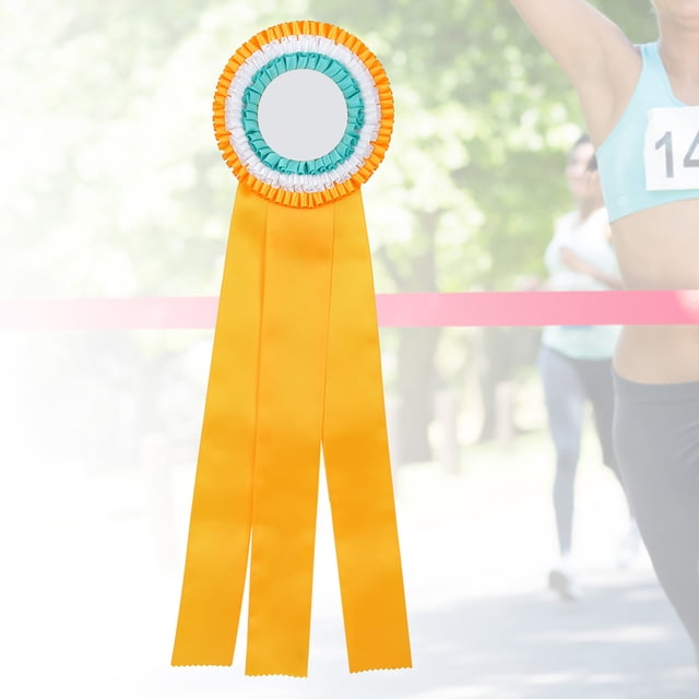 Class Trophy,Generous Ribbon Rosette Badge Ribbon Pin Winner Medal High-Precision Functionality