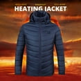 thumbnail image 5 of Dyfzdhu Heated Jacket Women Men Usb Charging Heating Winter Coats Graphene Long Sleeve Plus Size Down Jacket Blue, 5 of 9