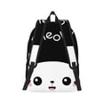 thumbnail image 2 of Honeii Cat Meow Print Canvas College Laptop Backpack, Durable Rucksack Travel Notebook Bag School Backpack Book Bag for Men Women-Small, 2 of 7