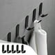 thumbnail image 2 of Fiudx Juego de Ganchos para Toallas, Ganchos Adhesivos de Pared, Aluminio Espacial, No Dañan Las Paredes, Fácil Instalación, Ideal para Organizar Baños, Dormitorios y Salas de Estar, Paquete de 5 con, 2 of 7
