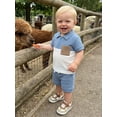 thumbnail image 6 of Cenuakty Toddler Baby Boy Shorts Set Contrast Half Zipper Collared Short Sleeve Shirt and Solid Shorts 2 Piece Summer Waffle Outfit, 6 of 9