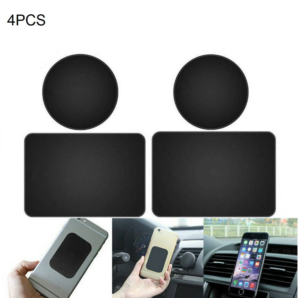 4x Metal Replacement Adhesive Plate Magnet Sticker For Phone GPS Car Holder