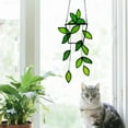 thumbnail image 4 of Stained Glass Window Hanging Green Plants Artificial Deocr Faux Plant Suncatchers, Gift for Plant Lover, 4 of 6