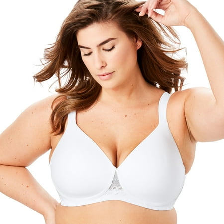 

Leading Lady Women s Plus Size Brigitte Lace Wireless T-Shirt Bra 5215 Bra