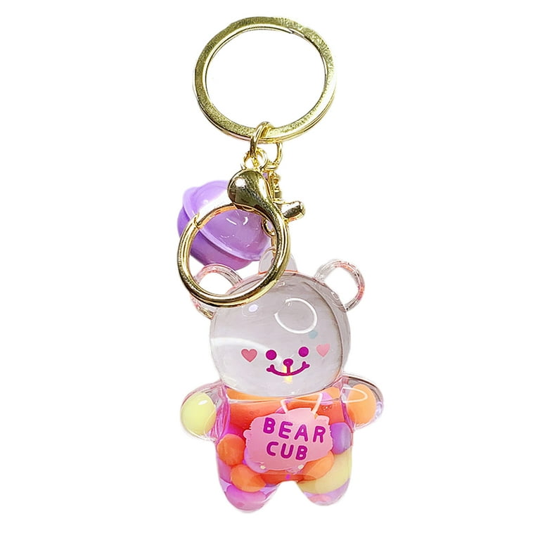 Adorable Bear Keychain With Bow Bell - Perfect Gift For Girls