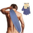 thumbnail image 1 of Evridwear Exfoliante de espalda con asas de dos lados para ducha corporal, limpieza profunda de la piel, masajes estimulantes de la circulación sanguínea, hombres y mujeres, talla única (exfoliante de, 1 of 5