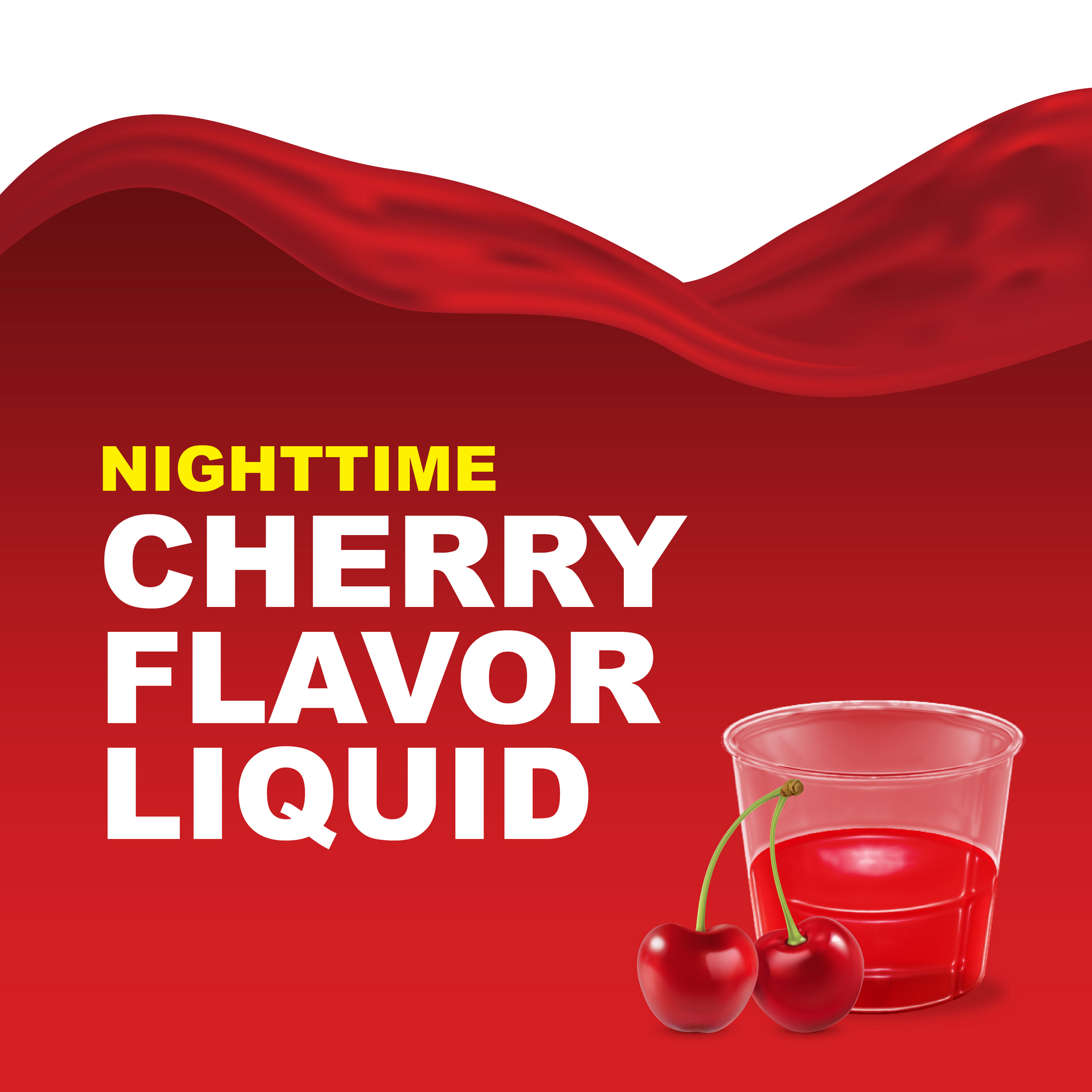 Equate Nighttime Cold and Flu Liquid Medicine, 6 Hour Relief, Cherry Flavor, 12 fl oz - image 5 of 7