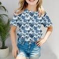 thumbnail image 2 of Gerichy Girls Graphic Print T-Shirt Girl Fashion Valentines Day Printed Short Sleeve Tshirt Summer Tops, 2 of 5