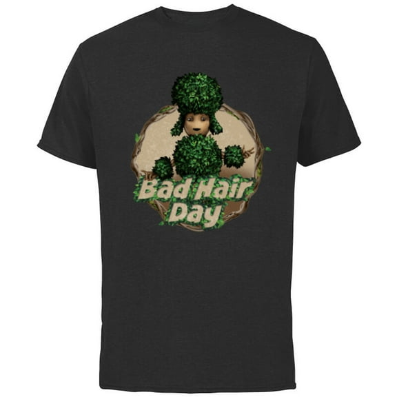 Marvel Studios’ I Am Groot Bad Hair Day - Short Sleeve Cotton T-Shirt for Adults - Customized-Black
