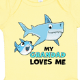 thumbnail image 4 of Inktastic My Grandad Loves Me with Cute Sharks Boys or Girls Baby Bodysuit, 4 of 5