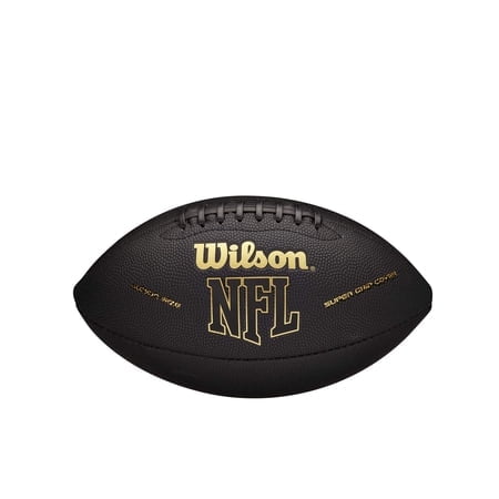 Wilson Nfl Super Grip Composite Football - Junior Size Black/Gold