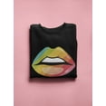 thumbnail image 3 of Rainbow Lips. Sweatshirt Women -SPIdeals Designs, Female 3X-Large, 3 of 4