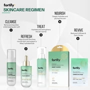 Fortify Skincare Under Eye Patches with Caffeine & Collagen – 3-in-1: Detox, Treat, Boost – Dermatologist Tested, Korean Skin Care – Depuffing Eye Pads for Wrinkles & Dark Circles – 5 Pairs