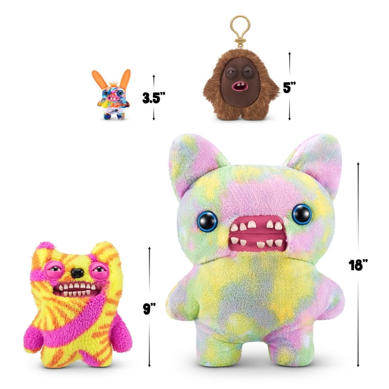 ZURU Fuggler Keyring ぬいぐるみセット Fuggler Key Rings 5 inch Assorted Ugly Monster Plush, Stuffed