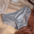 thumbnail image 1 of WILLBEST Calzones Mujer Bragas De Mujer Sexy Hueco Correa Delgada Cómodo Transpirable Encaje Satén Costura Calzoncillos, 1 of 3