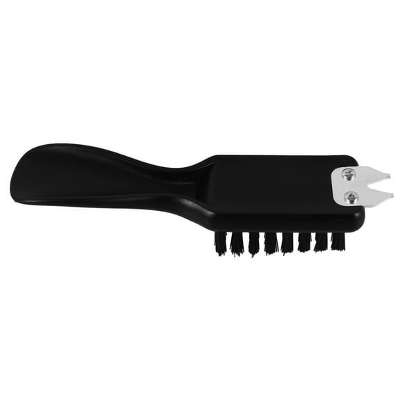 CHICHUMID 1Pack Black Plastic Golf Club Brush for Groove Cleaning and Dirt Removal in Sleek Design
