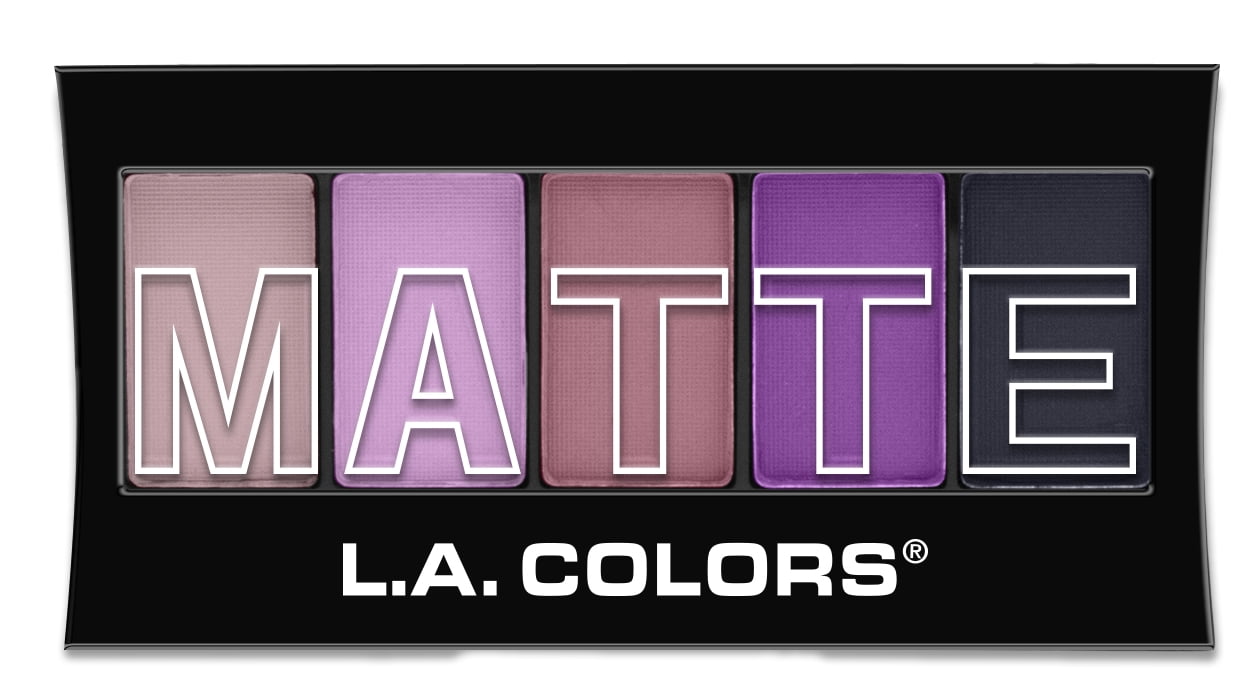 Photo 1 of 5 pack bundle 
LA Colors Matte 5-Color Eyeshadow Palette, Plum Pashmina