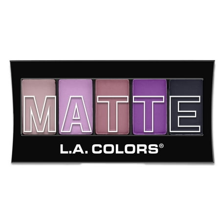 LA Colors Matte 5-Color Eyeshadow Palette, Plum (Best Plum Eyeshadow Palette)