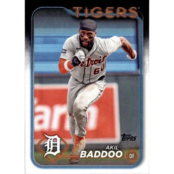 2024 Topps Akil Baddoo #373 NM-MT Detroit Tigers Baseball Card Detroit Tigers MLB Baseball Trading Card