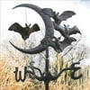 Design Toscano Crescent moon Vampire Bats Metal Weathervane: Garden Stake (Shown)