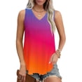 thumbnail image 3 of STETMN Women Summer Tank Tops Floral print Sleeveless T Shirts Cute Casual Loose Fit Shirts Tops, 3 of 7