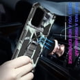 thumbnail image 5 of Camouflage Case for Samsung Galaxy A71 5G (No 4G) with Magnetic Kickstand, Built-in 360° Rotate Ring Stand Magnetic Car Mount Cover Case Phone Cover Case for Galaxy A71 5G MC Mint Green, 5 of 14