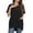 Black, variant on Jewelreauty Women Short Sleeve Shirts Loose Round Neck Solid Color Curve Hem Tops Casual Pullover Blouses with Pockets (S, White)