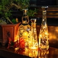 thumbnail image 3 of Guirnalda de luces solares para botellas de vino actualizadas, 2 m, 20 LED, alambre de cobre, para decoración de fiestas de bodas y Navidad, paquete de 4, 8 y 10, 3 of 5
