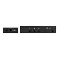 thumbnail image 1 of StarTech.com HDMI Extender over CAT6/5e with 3 Port Video Switch, 4K 30hz/115 Pieds, HDBaseT HDMI Transmitter and Receiver Kit, IR Control, 4K Video over Ethernet with Automatic HDMI Switcher 3 Port HDMI Switch Box (VS321HDBTK) - Vidéo/audio/infrarouge Extendeur - HDBaseT - sur CAT 5e/6 - jusqu'à 230 Pieds - Conforme TAA, 1 of 4