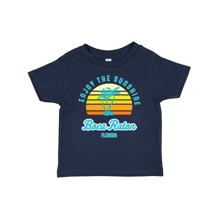 

Inktastic Summer Enjoy the Sunshine Boca Raton Florida in Blue Gift Baby Boy or Baby Girl T-Shirt