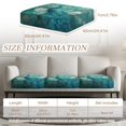 thumbnail image 3 of Xoenoiee Peacock Butterfly Flower Print 3 Pcs Couch Cushion Covers Stretch Furniture Sofa Washable Replacement Seat Covers with Elastic Bottom for Indoor and Outdoor, 3 of 7