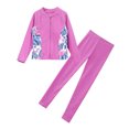 thumbnail image 3 of YONGHS Girls Swimsuit Two Piece Swimwear UPF 50+ Sun Protection Quick Dry Surfing Bathing Suit Pink 8, 3 of 7