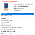 thumbnail image 2 of Blower Motor Relay - Compatible with 2001 - 2002 Nissan Maxima, 2 of 2