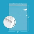 thumbnail image 5 of GPI 6” x 8” Ziplock Bag 2 Mil Clear Resealable Bags for Packaging, Storage & Shipping, 100-Pack, 5 of 5