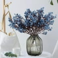 thumbnail image 5 of 20pcs Babys Breath Artificial Flowers Gypsophila Bouquet Bulk Fake Spring Silk Small Flowers Real Touch Faux Floral for Home Bedroom Kitchen Garden Wedding Christmas Party DIY Decor (Purple), 5 of 5