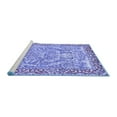 thumbnail image 2 of Ahgly Company Machine Washable Indoor Rectangle Persian Blue Traditional Area Rugs, 6' x 9', 2 of 4
